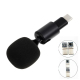 Microphone Omnidirectionnel Pour Diffusion En Direct Avec Connecteur TYPE-C Et Couverture Éponge Pour Téléphones Mobiles Et A...