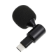 Microphone Omnidirectionnel Pour Diffusion En Direct Avec Connecteur TYPE-C Et Couverture Éponge Pour Téléphones Mobiles Et A...
