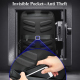 Sac À Dos Ordinateur Antivol Imperméable Pour Laptop Et Tablette 14 Pouces Grande Capacité Poche Cachée - www.yonis-shop.com
