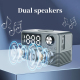 Enceinte Bluetooth LED Radio Réveil Avec Chargeur Sans Fil 15W Et Appels Mains Libres - www.yonis-shop.com