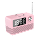 Enceinte Bluetooth LED Radio Réveil Avec Chargeur Sans Fil 15W Et Appels Mains Libres - www.yonis-shop.com