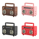 Enceinte Bluetooth Rétro USB Radio FM Sans Fil Noir Portable 3W x 2 - www.yonis-shop.com