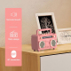 Enceinte Bluetooth Rétro USB Flash Drive FM Radio Couleur Bois de Rose Facile à Transporter - www.yonis-shop.com