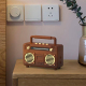 Enceinte Bluetooth Rétro USB Flash Drive FM Radio Couleur Bois de Rose Facile à Transporter - www.yonis-shop.com