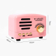 Mini Enceinte Bluetooth Portable Radio Rétro Support Carte TF Bois Grain Longue Autonomie 6h - www.yonis-shop.com