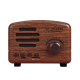 Mini Enceinte Bluetooth Portable Radio Rétro Support Carte TF Bois Grain Longue Autonomie 6h - www.yonis-shop.com