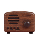 Mini Enceinte Bluetooth Portable Radio Rétro Support Carte TF Bois Grain Longue Autonomie 6h - www.yonis-shop.com