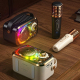 Mini Enceinte Bluetooth Portable Avec Effets Lumineux RGB Et Microphone - www.yonis-shop.com