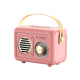 Mini Enceinte Bluetooth Rétro USB FM Radio Sans Fil Sky Blue 5W Portable - www.yonis-shop.com