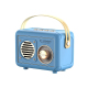 Mini Enceinte Bluetooth Rétro USB FM Radio Sans Fil Sky Blue 5W Portable - www.yonis-shop.com