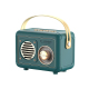 Mini Enceinte Bluetooth Rétro USB FM Radio Sans Fil Sky Blue 5W Portable - www.yonis-shop.com