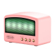 Mini Enceinte Bluetooth Rose Rétro USB FM Radio Avec Enregistrement Et Carte SD - www.yonis-shop.com
