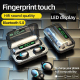 Écouteurs Bluetooth Réduction de Bruit CVC8.0 Écran LED Autonomie 220h Technologie Bluetooth 5.0 Appels Clairs et Son HiFi - ...