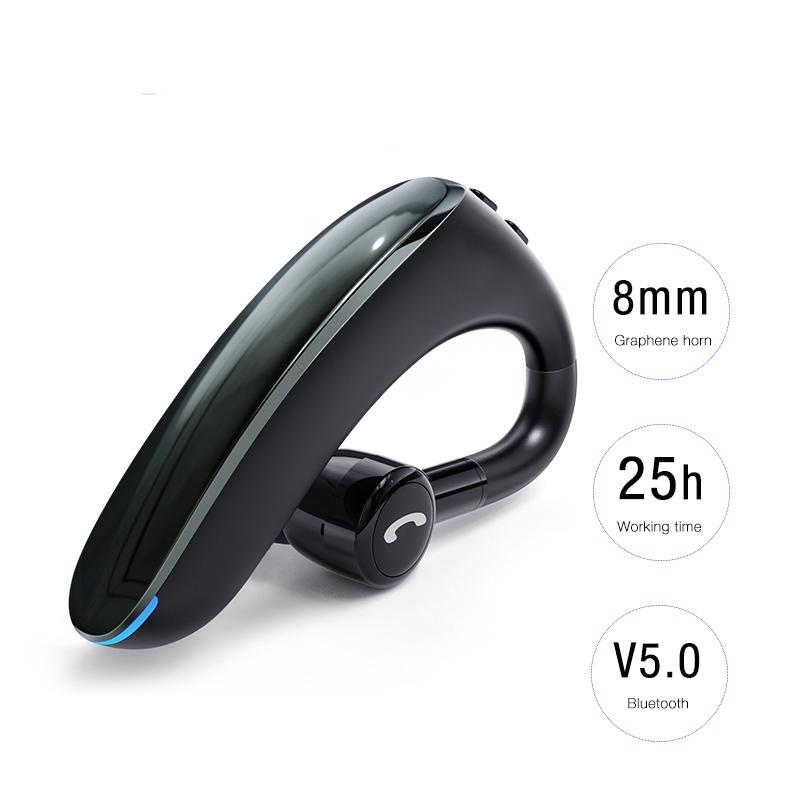 Oreillette Bluetooth V9 Sans Fil Avec Micro Antibruit - Réglable 180° Pour Camion, Bureau, Sport