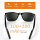 Ecouteurs Bluetooth Intégrés Dans Des Lunettes De Soleil Polarisées Étanches Avec Commande Tactile Et Caméra à Distance - www...
