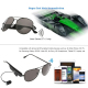 Écouteurs Bluetooth Lunettes de Soleil Connectées avec Micro Intégré et Protection UV - www.yonis-shop.com
