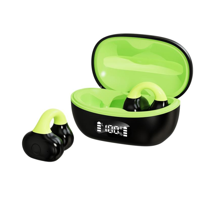 Écouteurs Bluetooth Clip-On Avec Affichage Numérique Étanche et Réduction de Bruit - www.yonis-shop.com
