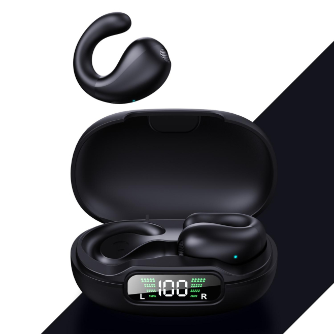 Écouteurs Bluetooth Sans Fil Clip-On Avec Compartiment De Charge Numérique Blanc Longue Autonomie Et Confort Optimal - www.yo...