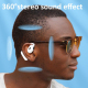 Ecouteurs Bluetooth Sans Fil Oreille Suspendue Son Stéréo Grande Autonomie Charge Type-C Connexion Stable Microphone Double -...