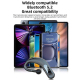 Ecouteurs Bluetooth Sport Étanches Réduction De Bruit Avec Affichage LED Batterie Noir - www.yonis-shop.com