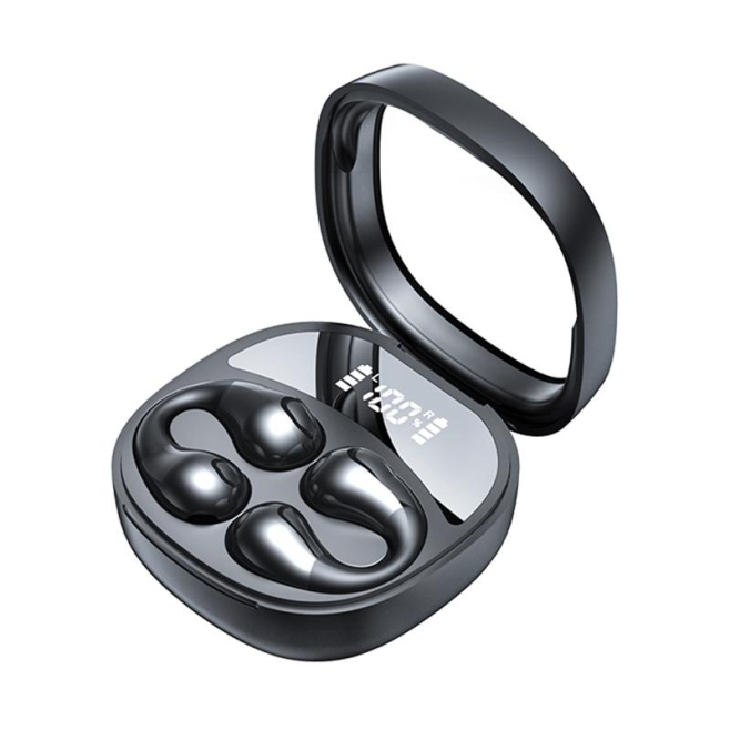Écouteurs Bluetooth Blancs Avec Affichage Digital Intelligent Qualité HIFI Longue Autonomie - www.yonis-shop.com