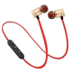 Ecouteurs Bluetooth Sans Fil Magnétiques Stéréo Basse Sport Avec Microphone et Contrôle du Volume - www.yonis-shop.com