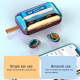 Écouteurs Bluetooth Avec Boîtier De Charge Magnétique Affichage LED Et Réduction De Bruit - www.yonis-shop.com