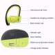 Écouteurs Bluetooth Sans Fil Stéréo Résistants à la Poussière et à la Sueur avec Boîtier de Charge et Microphone Anti-Écho - ...