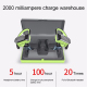 Écouteurs Bluetooth Sans Fil Stéréo Résistants à la Poussière et à la Sueur avec Boîtier de Charge et Microphone Anti-Écho - ...