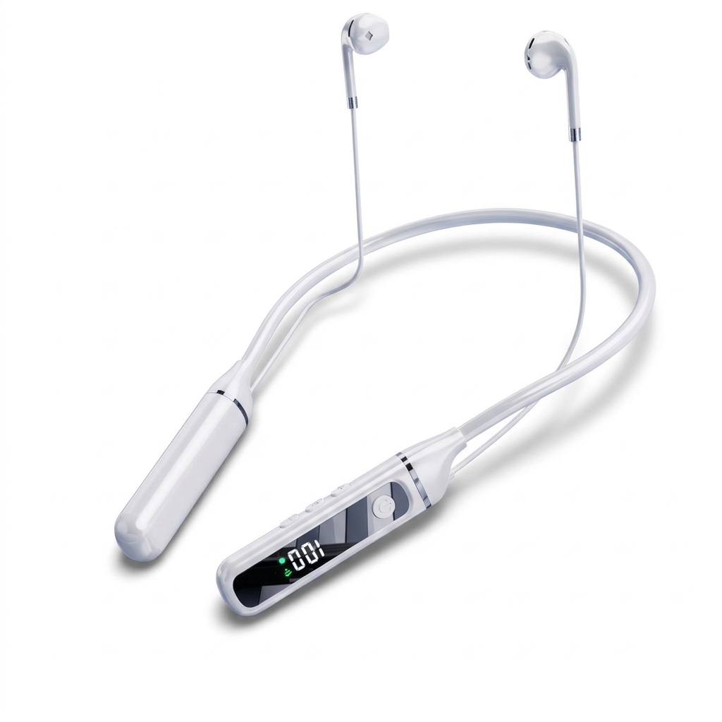 Ecouteurs Bluetooth Sport Sans Fil Avec Carte Son Intégrée et Basse P