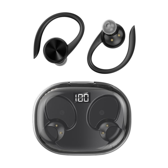 Écouteurs Bluetooth Sans Fil Avec Affichage Numérique Et Étui De Charge - www.yonis-shop.com