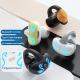 Casque Sport Bluetooth 5.3 Sans Fil Conduction Air Écouteurs Clip Non Intra-Auriculaires Longue Autonomie Étanche Effets Lumi...