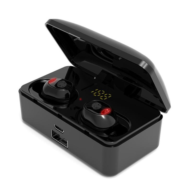 Ecouteurs Bluetooth 5.0 Sans Fil Avec Boîtier De Charge Affichage Numérique Appels HD Et Batterie Puissante - www.yonis-shop.com