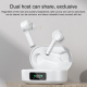Ecouteurs Bluetooth 5.0 Sans Fil Affichage LED Réduction de Bruit Intelligente Autonomie 50H Interface Type-C - www.yonis-sho...
