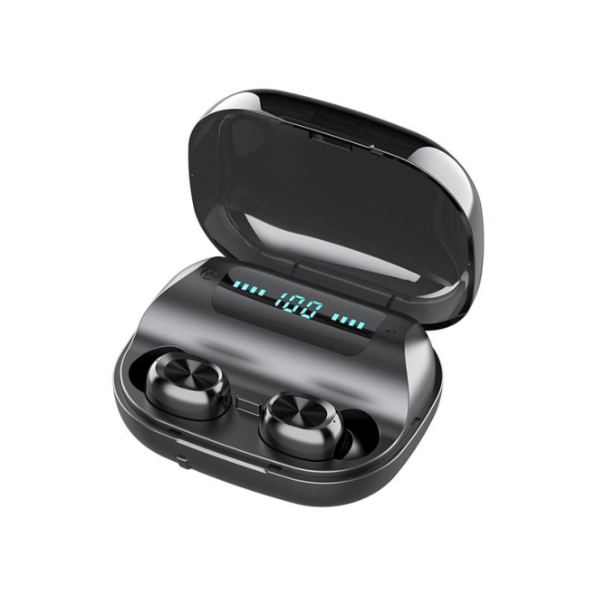 Écouteurs Bluetooth Sans Fil Réduction De Bruit CVC8.0 Avec Boîtier De Charge Écran LED Et Assistant Vocal - www.yonis-shop.com