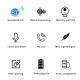 Écouteurs Bluetooth Sans Fil Réduction De Bruit CVC8.0 Avec Boîtier De Charge Écran LED Et Assistant Vocal - www.yonis-shop.com