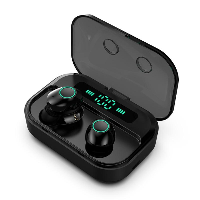 Ecouteurs Bluetooth Sans Fil Stéréo Avec Boîtier De Charge Affichage Numérique Et Son 8D - www.yonis-shop.com