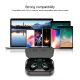 Ecouteurs Bluetooth Sans Fil Stéréo Avec Boîtier De Charge Affichage Numérique Et Son 8D - www.yonis-shop.com