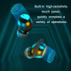 Ecouteurs Bluetooth 5.0 Intra-Auriculaires Sport Étanches Réduction De Bruit Contrôle Tactile Mini - www.yonis-shop.com