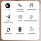 Ecouteurs Bluetooth Avec Réduction De Bruit Et Affichage LED Pour Un Son Immersif - www.yonis-shop.com