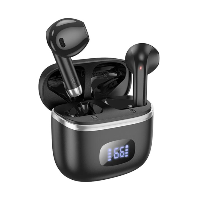 Ecouteurs Bluetooth Sans Fil Avec Écran LED Affichage Autonomie 7 Heures Confort Semi-Intra-Auriculaire - www.yonis-shop.com