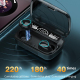 Ecouteurs Bluetooth 5.1 TWS Affichage Digital Sans Fil Avec Boîtier De Charge Tactile Siri Et Affichage Batterie - www.yonis-...