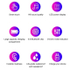 Écouteurs Bluetooth Sans Fil Avec Réduction De Bruit Et Écran LED Pour Une Qualité Sonore Hi-Fi - www.yonis-shop.com