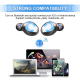 Écouteurs Bluetooth Sans Fil Réduction de Bruit CVC8.0 avec Boîtier de Charge Cylindrique Tactile et Affichage LED - www.yoni...