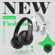 Casque Audio Sans Fil Bluetooth 5.1 Avec Microphone Réduction de Bruit Active et Design Pliable Pour Un Confort Optimal et Un...