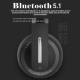 Casque Audio Sans Fil Bluetooth 5.1 Avec Microphone Réduction de Bruit Active et Design Pliable Pour Un Confort Optimal et Un...