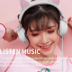 Casque Audio Avec Oreilles De Chat Rose Son Stéréo Immersif Et Microphone Intégré - www.yonis-shop.com
