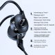Casque Audio Bluetooth 5.0 Conduction Osseuse Réduction de Bruit Micro Détachable Étanche IPX5 - www.yonis-shop.com