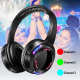 Casque Audio Sans Fil LED Réduction De Bruit Active Noir 3.5mm 3m 40mm 20-20000Hz 600mAh - www.yonis-shop.com
