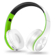 Casque Audio Sans Fil Pliable Sport Stéréo Bluetooth Avec Support Carte TF Couleur Verte - www.yonis-shop.com